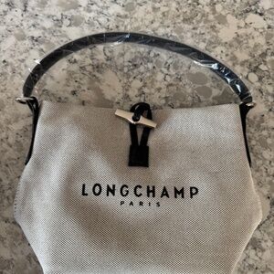 LONGCHAMP PARIS TOILE CROSSBODY BAG